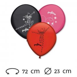 8 Palloncini Lady Bug Lattice