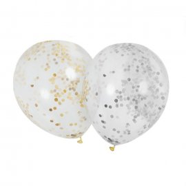 6 Globos con Confeti 6 Globos con Confeti