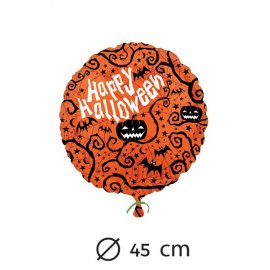 Palloncino a forma di zucca Happy Halloween foil