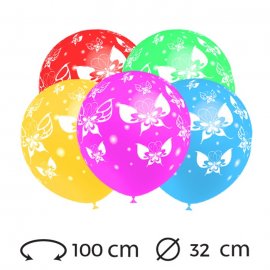 Palloncini Farfalle Rotondi 32 cm