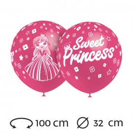 Palloncini Sweet Princess Rotondi 32 cm