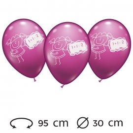 Palloncini Bimba Matematica Rotondi 30 cm