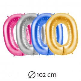 Palloncino Numero 0 Foil 102 cm Palloncino Numero 0 Foil 102 cm