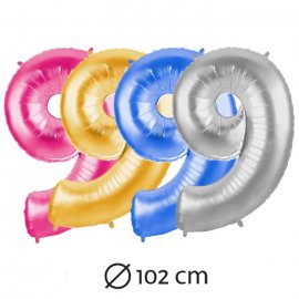 Palloncino Numero 9 Foil 102 cm