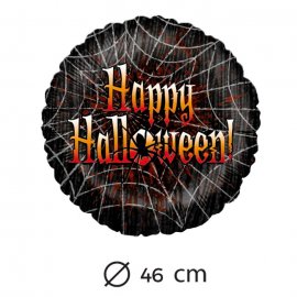 Palloncino Happy Halloween Ragnatela Foil 46 cm