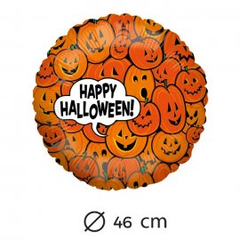 Palloncino Happy Halloween Zucca Foil 46 cm