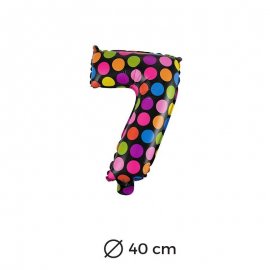 Palloncino Lunare Numero 7 Foil 40 cm